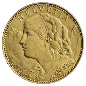 10 Francs Gold Coin Vreneli