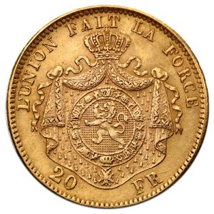 20 Francs Gold Coin Leopold II