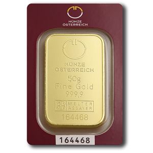 50g Gold Bar Münze Österreich